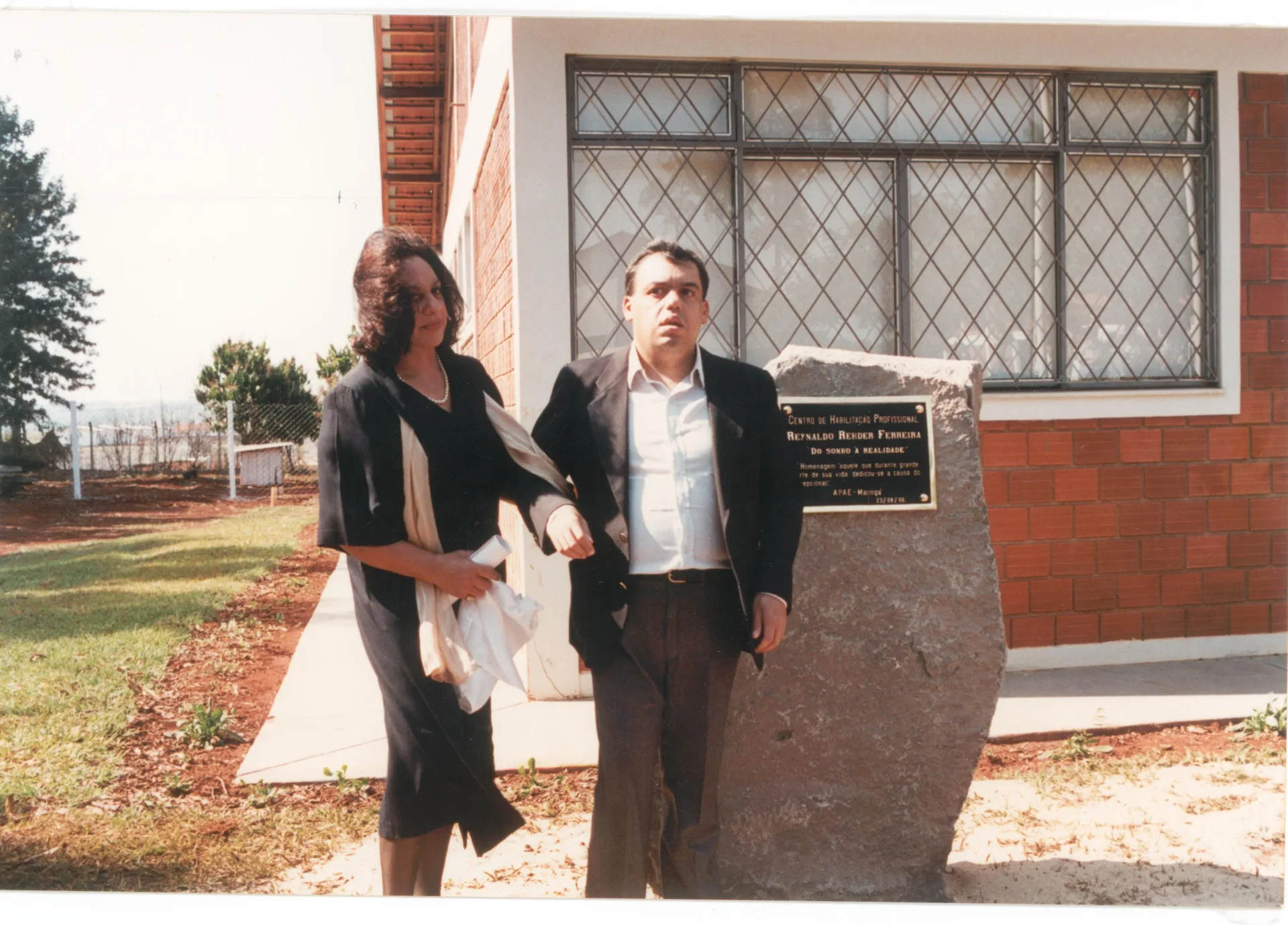 Lançamento da  Placa na Escola Reynaldo Rehder Ferreira 1996